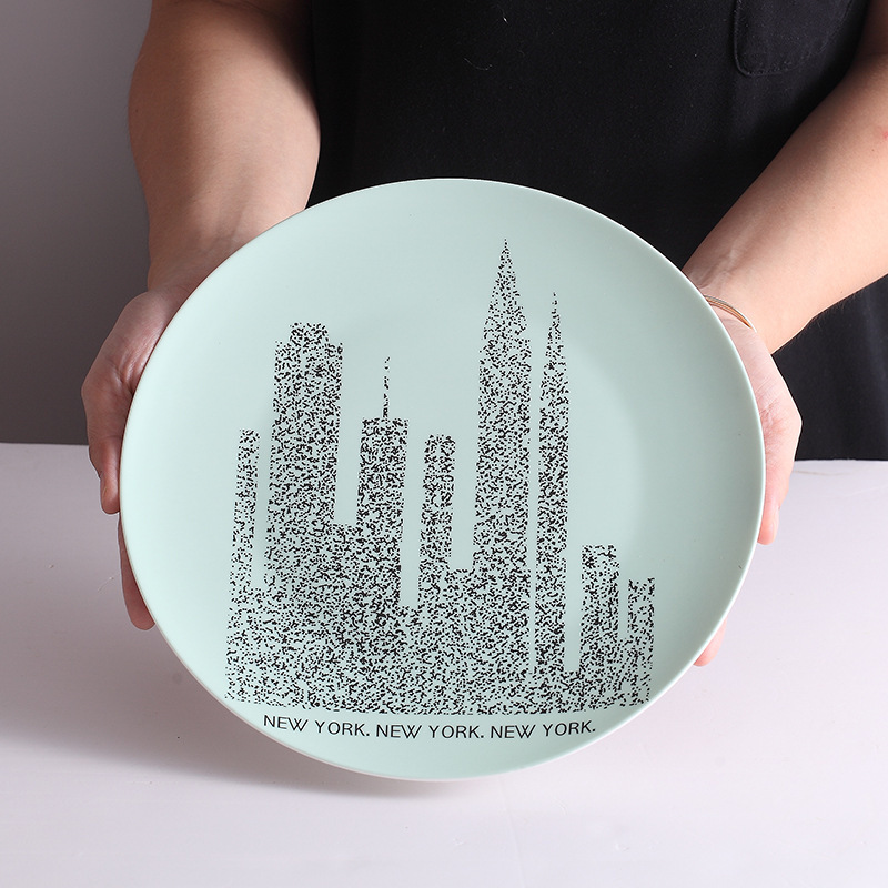 Sala de estar comedor cerámica placa Colgante placa decorativa decoración de la pared decoración creativa decoración de la pared al por mayor