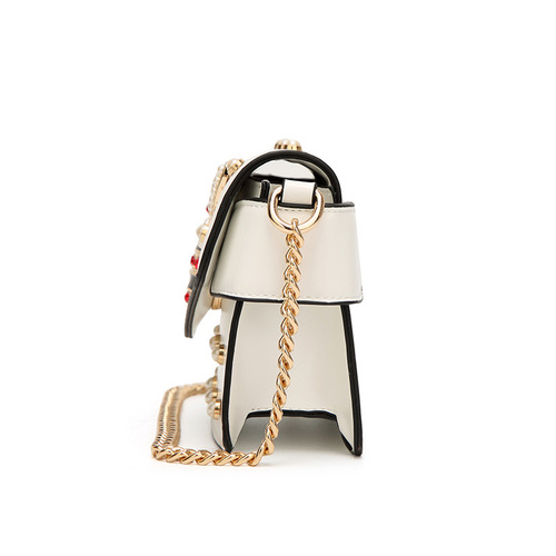 Pearl Decorated Bee Bag Cartoon Cute One Shoulder Crossbody Small Bag  New Women’s Small Square Bag Wholesale