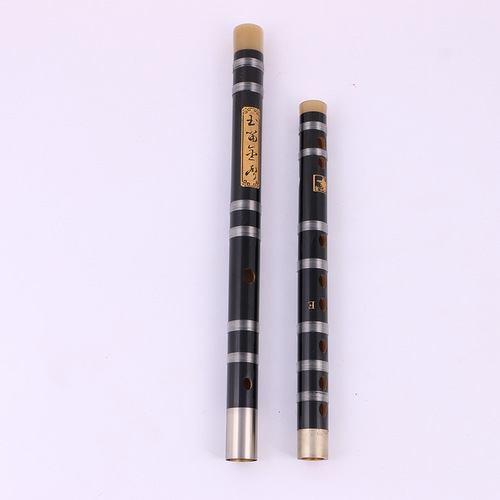 Professional Chinese dizi flute double plug copper flute flute two famous refined bitter bamboo flute students