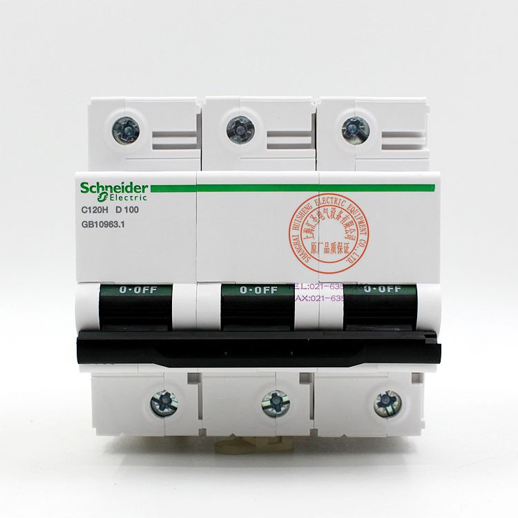 Schneider/施耐德小型断路器C120H 3P D100 GB10963.1 A9N19822-阿里巴巴