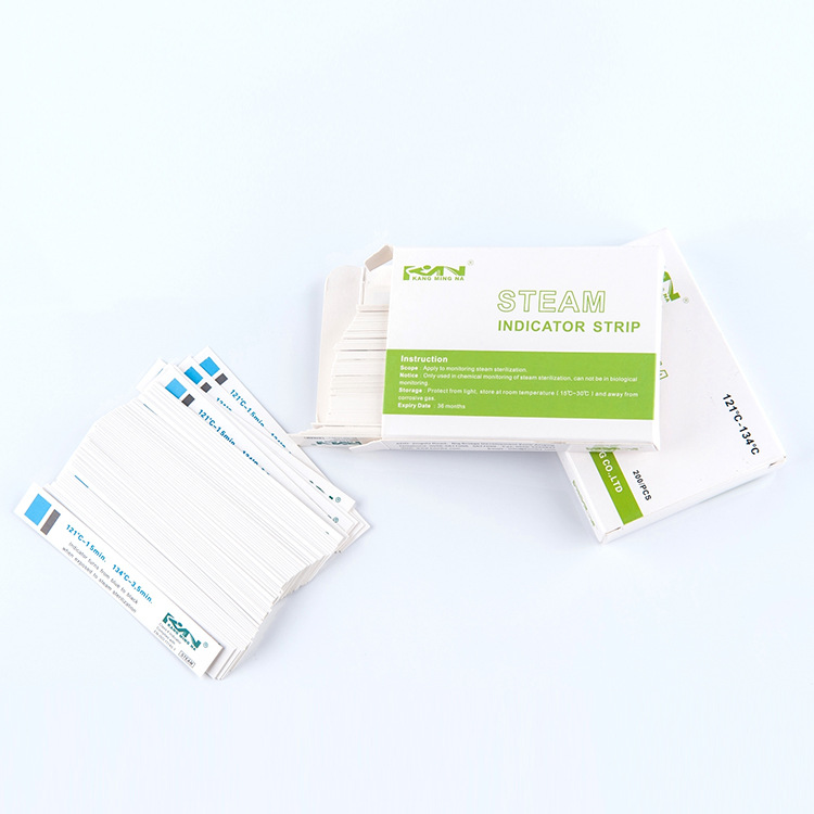 四级高温蒸汽指示卡 柔印压力变色指示卡 医用蒸汽灭菌指示卡类