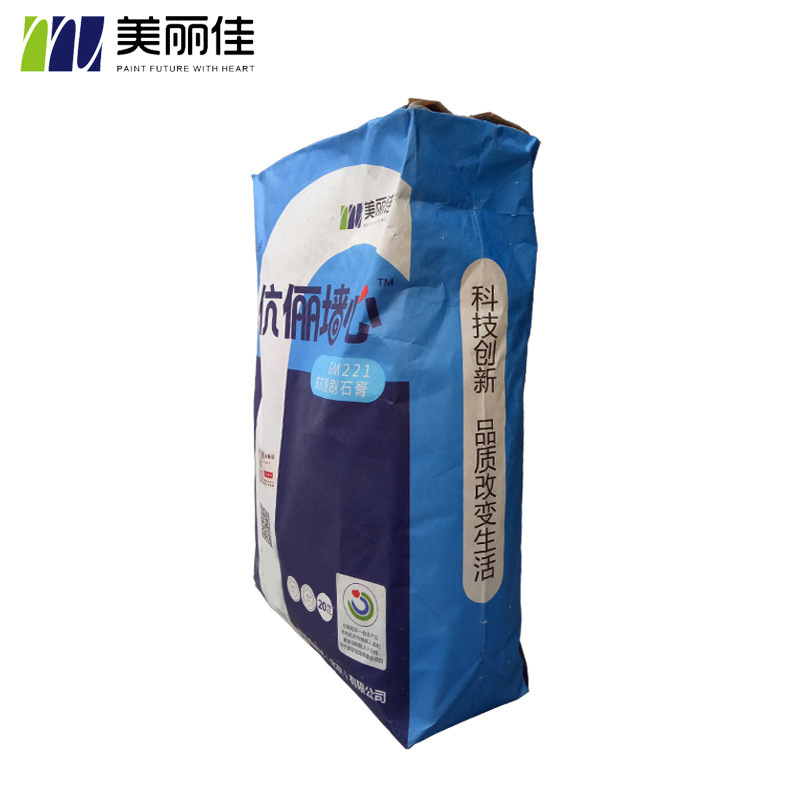 美丽佳牌抹灰石膏  保温石膏  轻质抹灰石膏  机喷石膏|ru