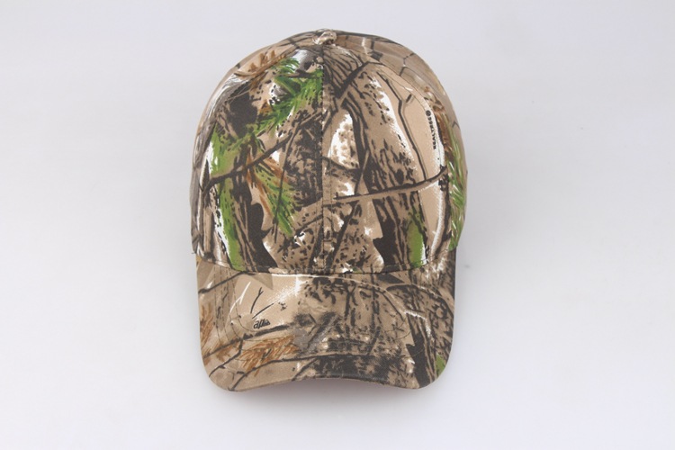 Outdoor Sun Protection Quick Drying Hat With Jungle Leaves Men's And Women's Camouflage Fashionable Baseball Cap_voghion.com
