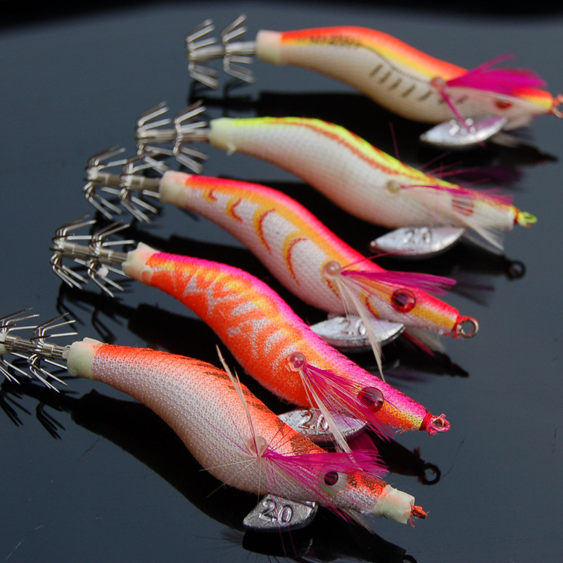 Floating Squid Jig 6 Colors Duo Squid Jig Fresh Water Bass Swimbait Tackle Gear