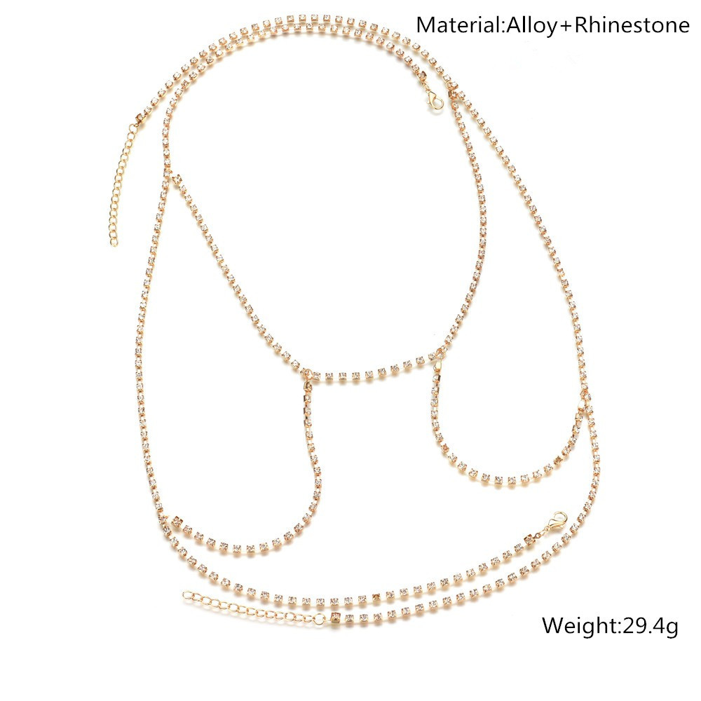Occident and the United States alloy Diamond Body chain (Gold)NHBQ0986-Gold