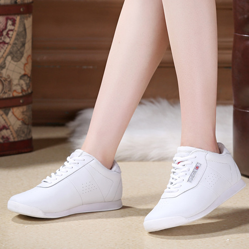 Competitive gymnastics soft-soled square dance shoes professional training white cheerleading shoes women's children's fitness shoes