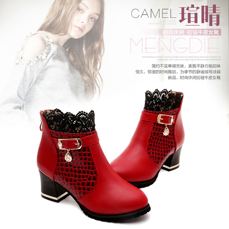 Bottes femme en PU artificiel - Ref 3355438 Image 17