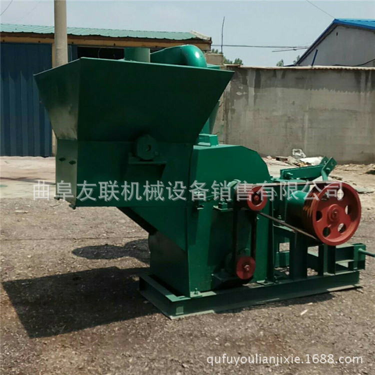 沙克龙除尘粉碎机 干玉米秸秆打碎机 自动进料型饲料粉碎机28