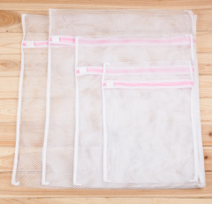 Source Factory Thickened Fine Mesh Coarse Mesh Laundry Bag Set Wholesale Bra and Underwear Wash Bag Polyester Mesh Bag