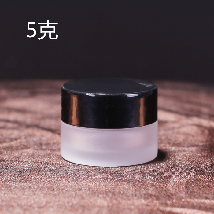 Botella de crema de vidrio esmerilado botella de crema facial botella de muestra pequeña botella de vidrio de sub-embalaje cosmético 5G 10G 20g