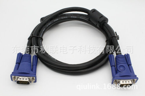 VGA cable Computer video cable VGA3+6 1.5m VGA computer connection cable 15-to-15 pin