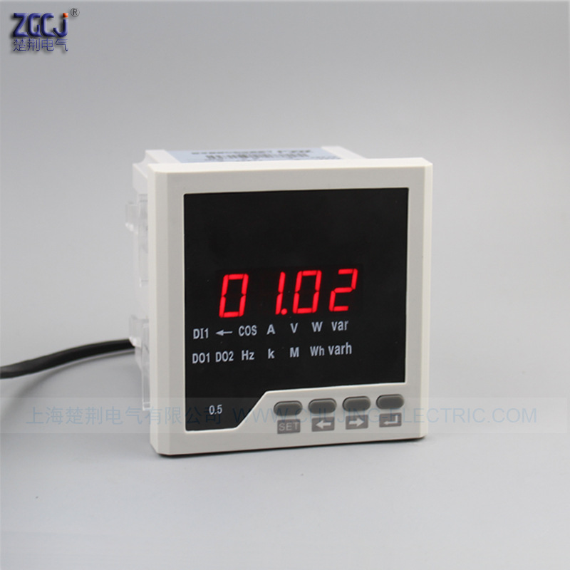 直流多功能表 直流电流电压 DC0-5A，DC0-600V输入，带RS485通讯