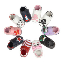 手工婴儿学步鞋多种卡通图案真皮软底透气宝宝鞋适合学步阶段宝宝