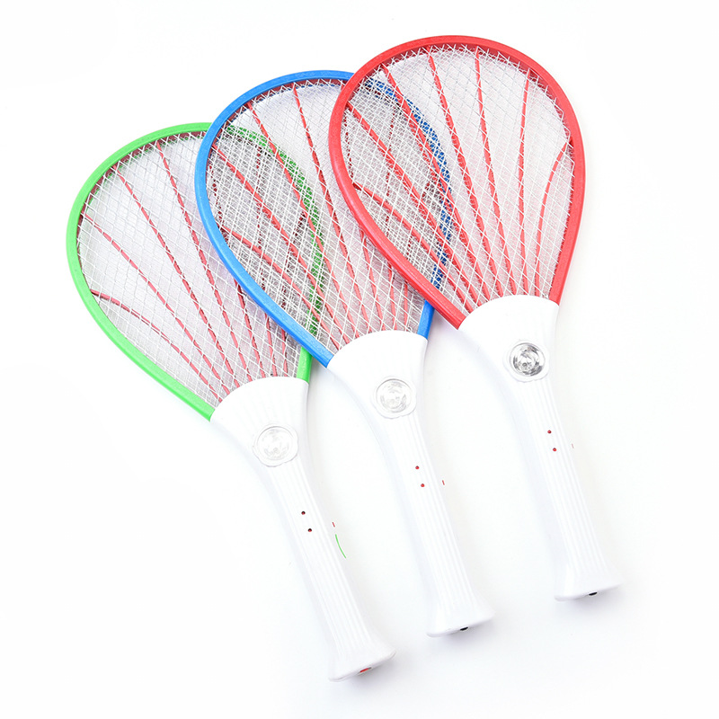 现货批发电蚊拍充电式多功能灭蚊拍苍蝇拍带LED灯照明驱蚊拍