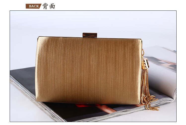 300g Weight Buckle Closure Type Single Shoulder Strap Strap Type Clutch Bag, Evening Bag Bags Type Solid Color Pattern Tassel Design Coffee, Royal Blue, Apricot, Grey, Pink, Purple, Red, Green, Gold, Silver, Black Color Small Size Dinner Bag New Handmade Tassel Pendant Evening Bag Large Capacity Bag Silk Clutch 5