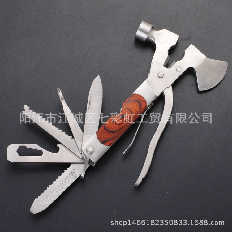 Завод в наличии Многофункциональный топор Многофункциональный молотковый топор Многофункциональный топор предохранительный молоток автомобиль многоцелевой