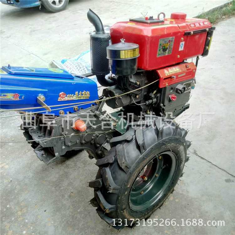 厂家直销8-20马力手扶车带动旋耕机 手扶拖拉机带土豆收获机