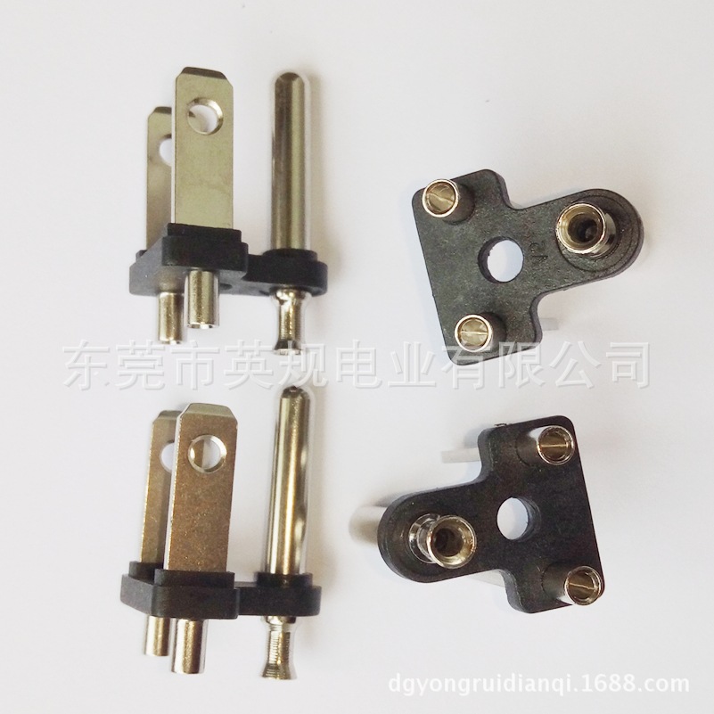 供应符合标准的一体式美标三插内架　美式三插端子内架