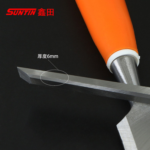 Xintian through-core woodworking chisel flat chisel carpenter solid wood handle chisel set slotted chisel shovel flat chisel can knock woodworking hammer