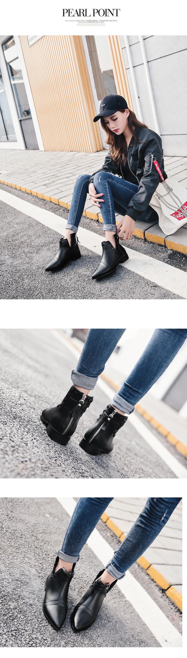 Bottes femme en PU artificiel - Ref 3355025 Image 7