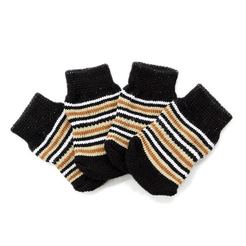 Носки для собак, носки для домашних животных, Нескользящие хлопковые носки, чехлы для ног собак, плюшевые собаки, пудель, Обувь для собак, носки PS011
