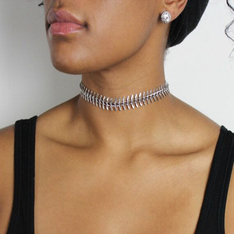 Geometric type alloynecklace (Silver)NHWF2845-Silver