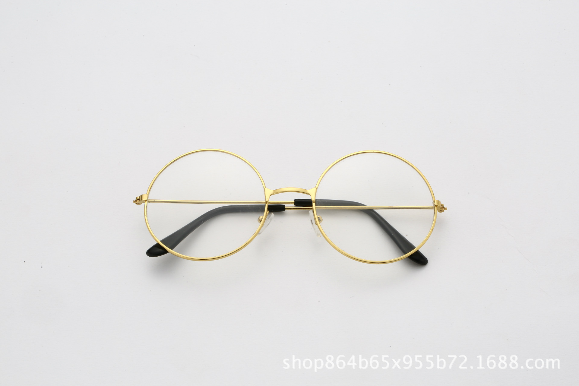 18新款金丝边眼镜金属复古眼镜框 圆框眼镜架平光镜可配近视男女-阿里巴巴
