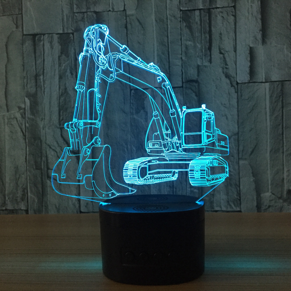 3d led 创意灯 相框式3d灯七彩遥控触摸礼品