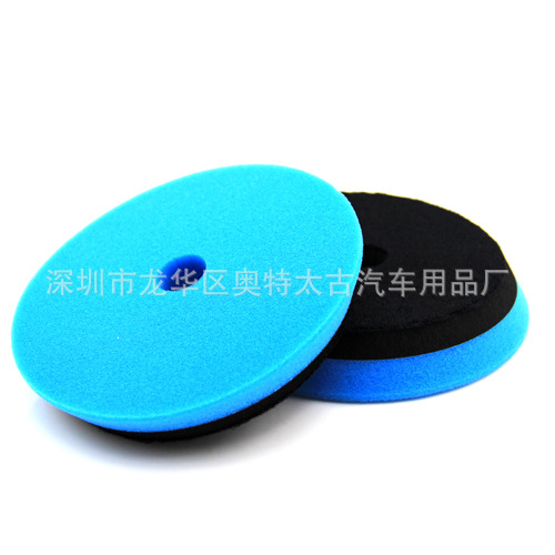 批发5寸EVA斜边海绵盘 DA震抛机专用抛光盘 EVA缓冲海绵 蓝色还原