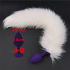 Imitation of fox tail anal plug couple sex products