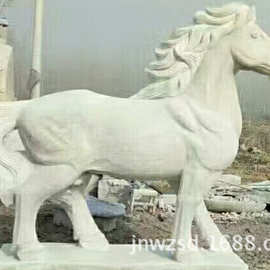 园林景观石雕马制作 汉白玉石马价钱 石制马雕塑图片大全