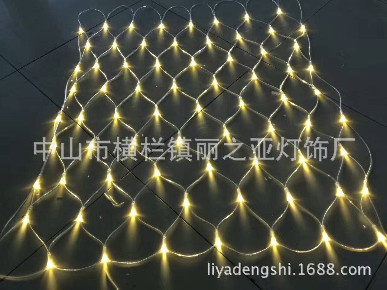 厂家直销批发各类网格形状装饰灯 led防水网灯 1.5*1.5网