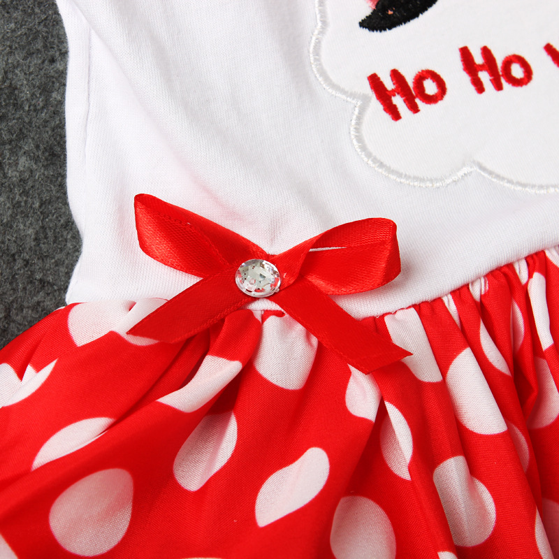 Festliches Mädchen Weihnachtskleid Mit Haarband Set_voghion.com
