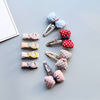 Children's cloth handmade with bow, hair accessory, Korean style