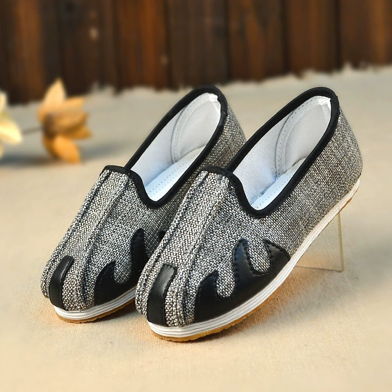 Старые детские кожаные ботинки из Пекина для мальчиков, handmade, тысяча слоев чёрной говяжьей сухожилии, низ, маленькая красная армейская серьга, круглая губа, весна и осень