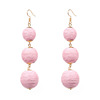 Multicoloured fashionable earrings, boho style, simple and elegant design, suitable for import