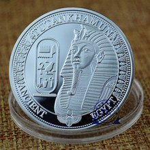 金属纪念章镀999银纪念章 浮雕收藏币 旅游工艺品狮身人面像