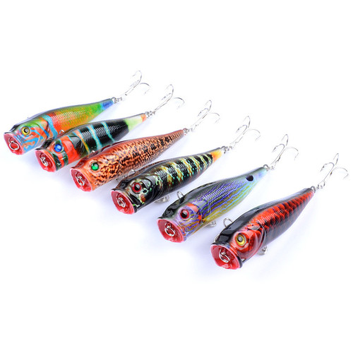 Luya bait 9cm/14.4g water surface wave lying fishing bait colorful coating plastic hard bait bionic bait fake bait wholesale