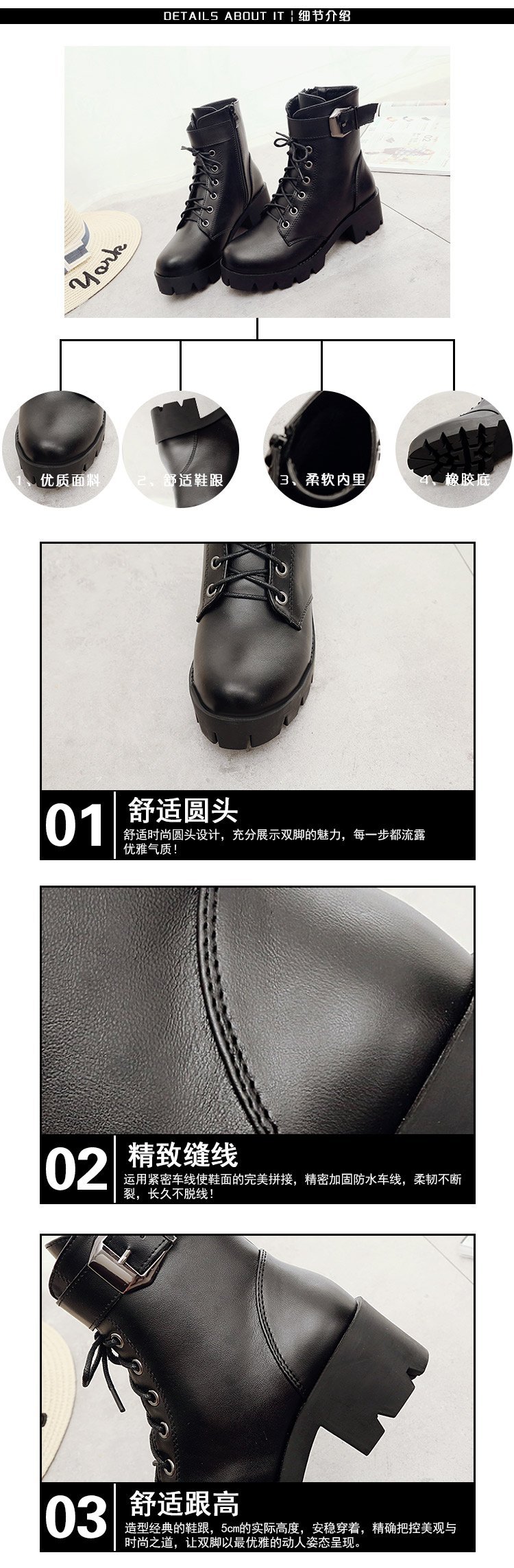 Bottes femme en PU artificiel - Ref 3355143 Image 12