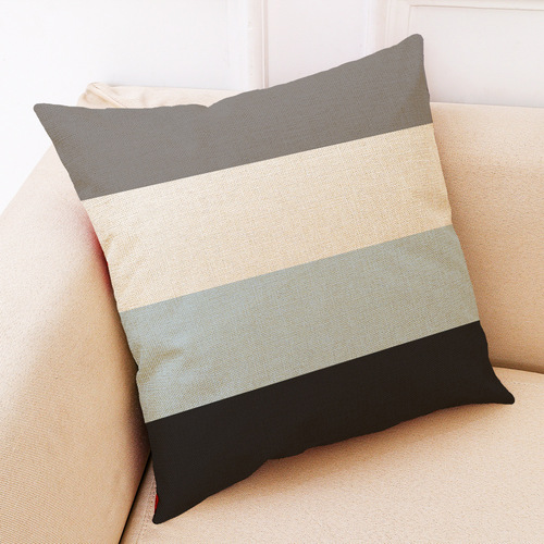 18'' Pillow Case Cushion Cover warm geometric home cotton linen pillow cover car pillow sofa pillow cushion