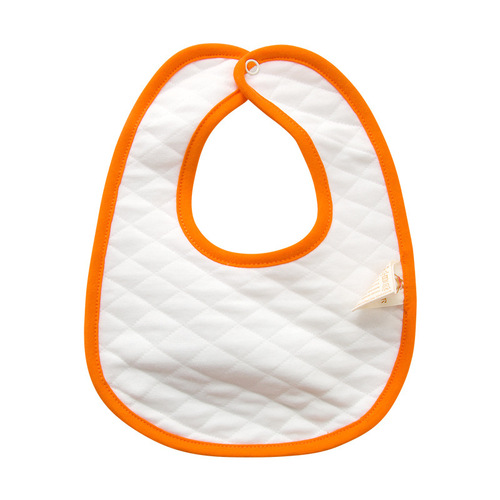 Newborn baby bib, thick double-layer padded cotton mouth wipe with snap fastener for newborn bib