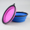 Factory wholesale large TPE folding silicone pet bowl dog bowl out of portable pet supplies wholesale