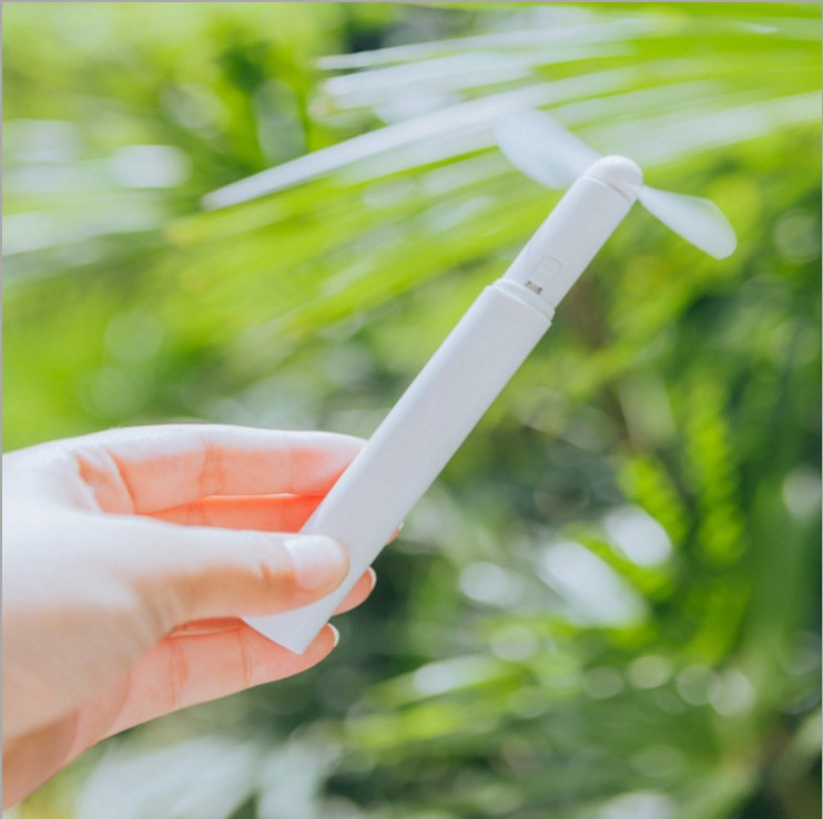 清新创意卡通迷你便携式小风扇夏季户外手持迷你电扇笔形手持风扇
