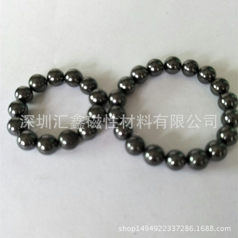 生产销售铁氧体抛光面包磁铁玩具磁铁8mm抛光项链磁球 电子烟磁铁