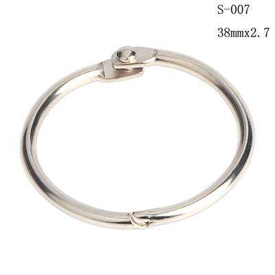 factory goods in stock Distribution Manufactor customized 38mm Book Rings Metal Book Central Nickel Book Rings activity Book Rings