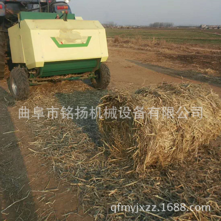 邢台四轮车牵引式秸秆打捆机四轮小型小麦秸秆打捆机