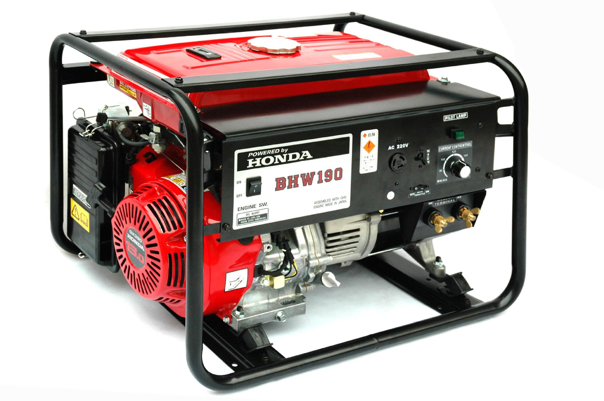 BHW190 本田动力汽油发电电焊机组 190A发电电焊两用机 手启动