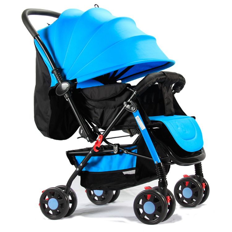 轻便婴儿推车可坐躺一键折叠可换向宝宝手推车 只做出口