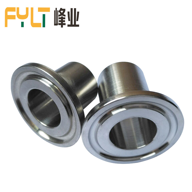 峰业卫生级316/304不锈钢快装接头 卡箍式管道连接带卡盘接头现货