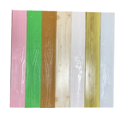 3D立体墙贴单条木纹踢脚线腰线电视背景墙自粘墙纸